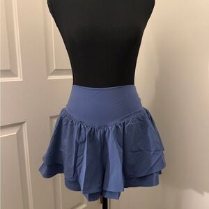 Blue Flared Skort AERIE OFFLINE
